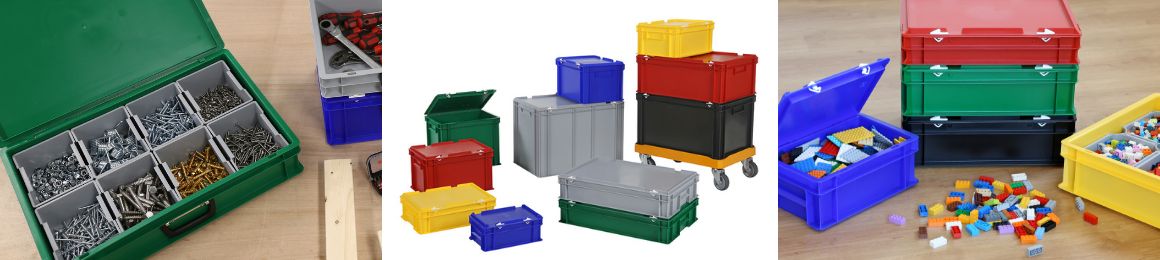 Gekleurde opbergboxen